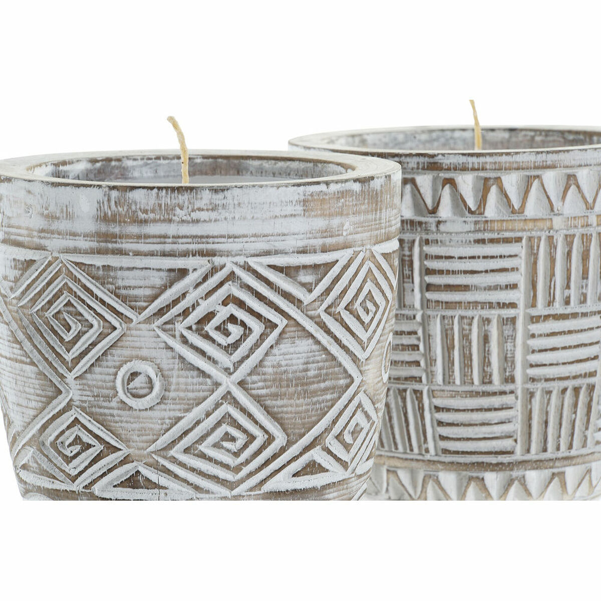 Bougie DKD Home Decor Cire (2 Unités)